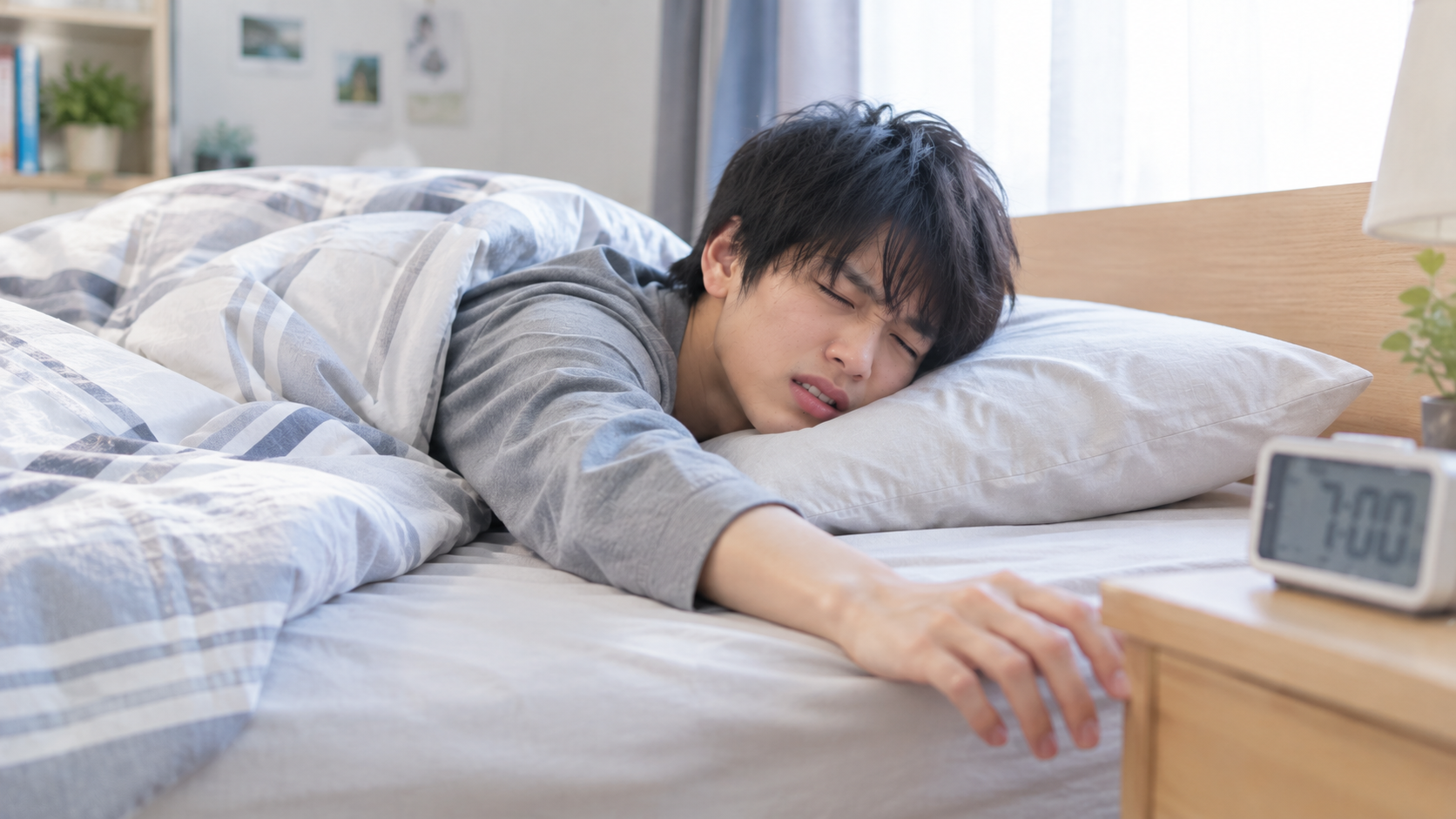 起立性調節障害による不調を感じる男性のイメージ